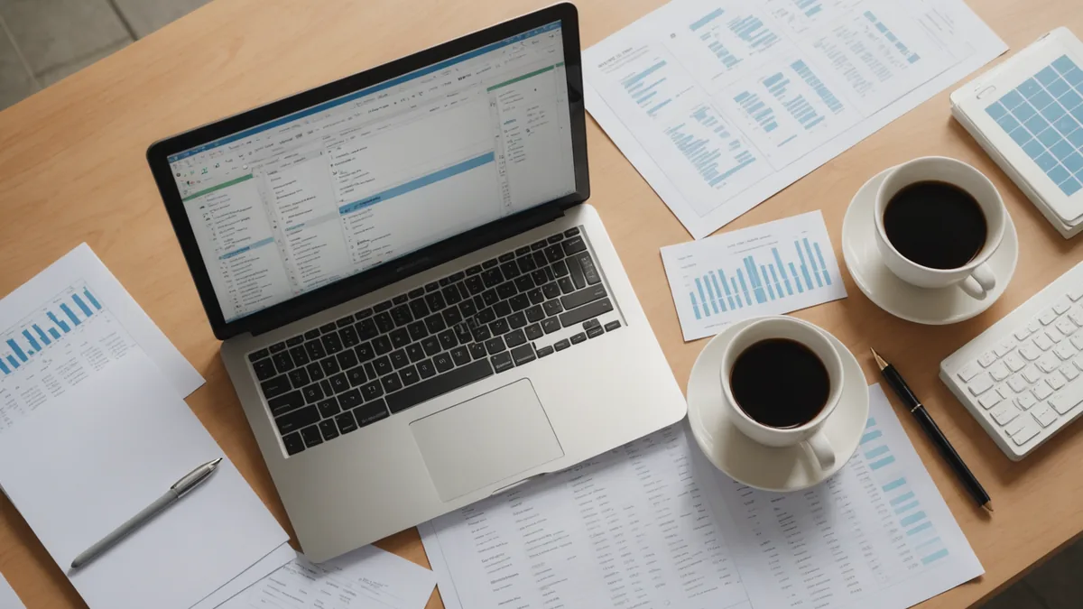 Spreadsheet on a desk representing outdated weekly pricing reviews